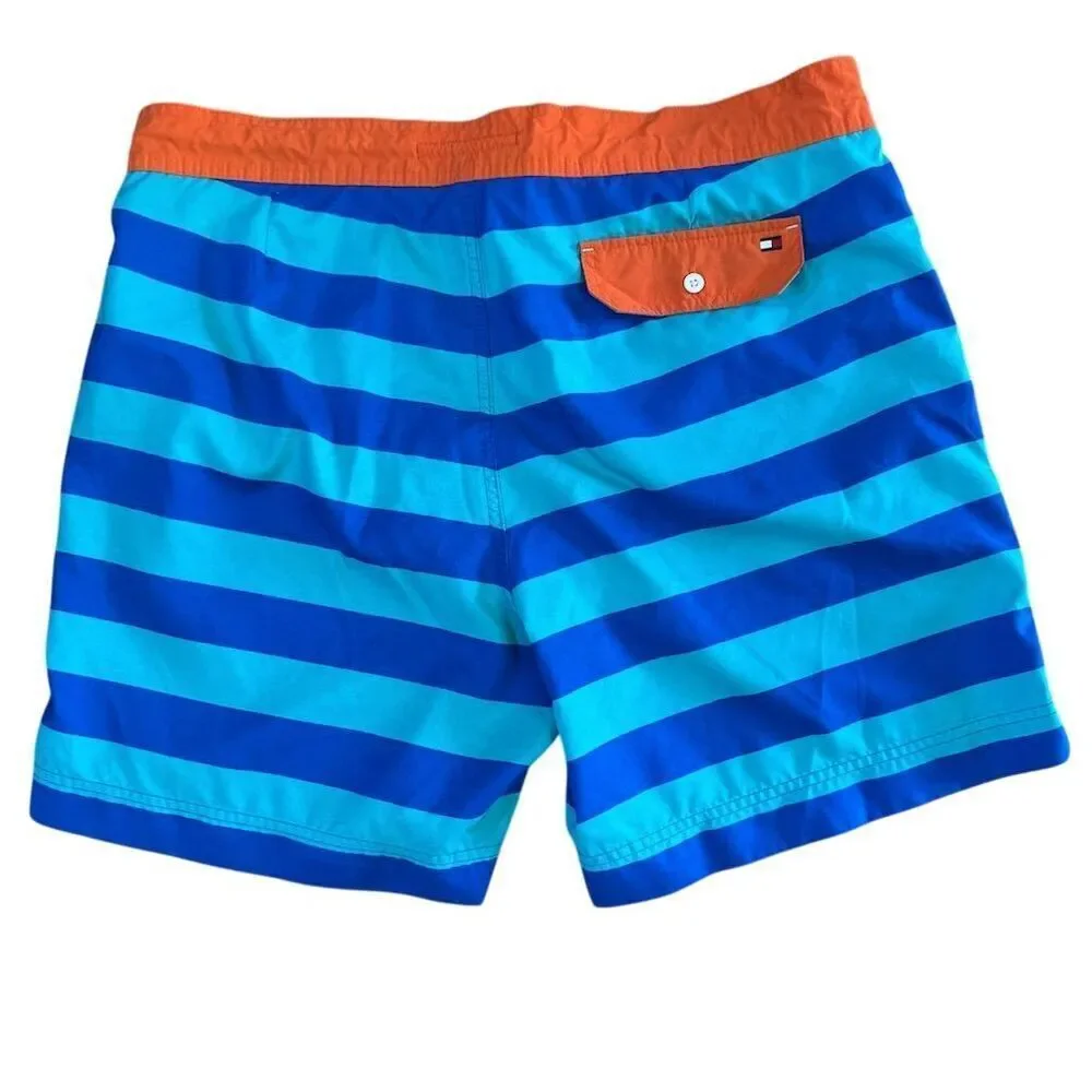 Tommy Hilfiger Men's Striped Bathing Suit Swim Trunks Size XL